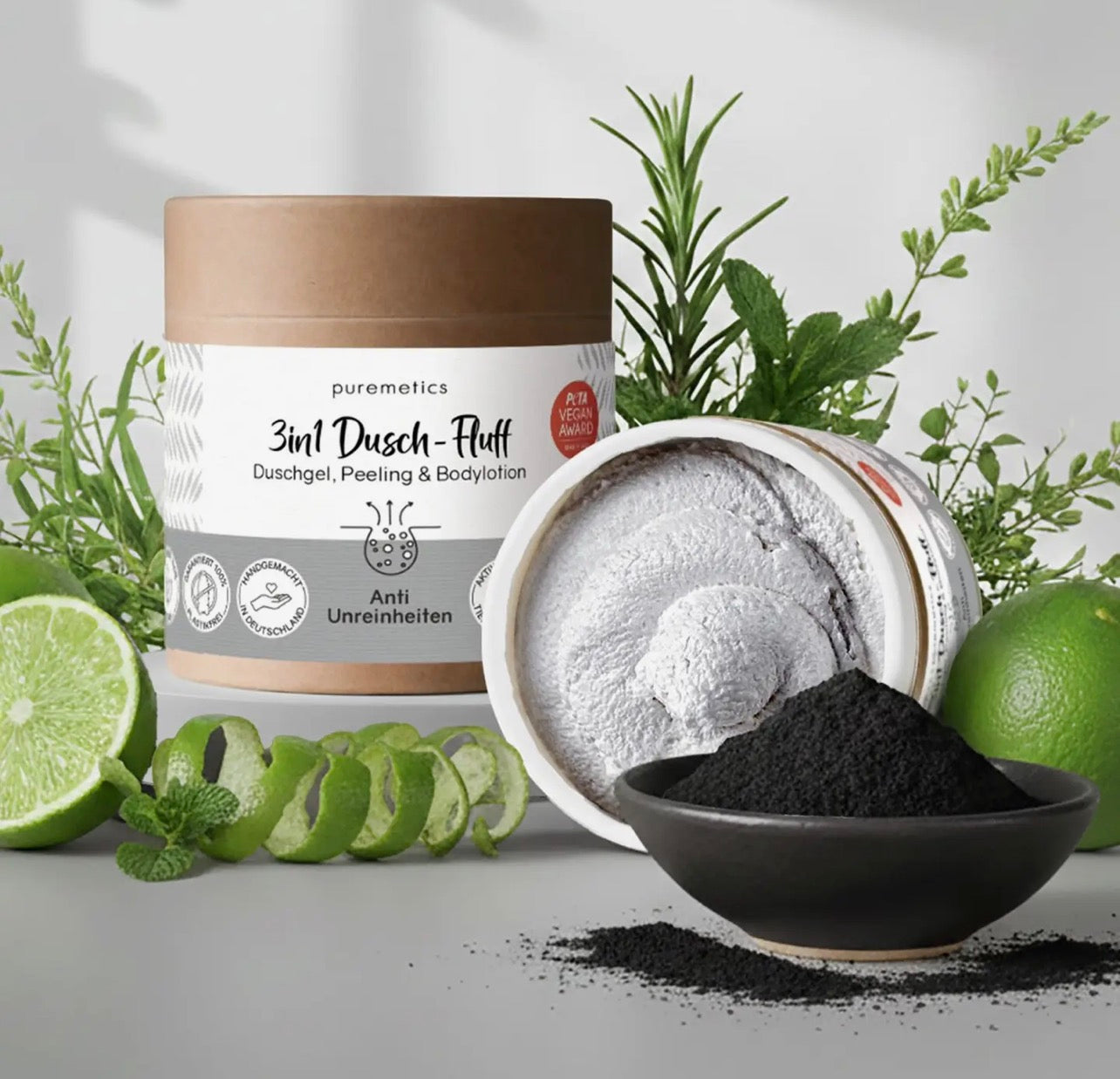 Fluff de douche 3en1 'Anti-Impuretés'