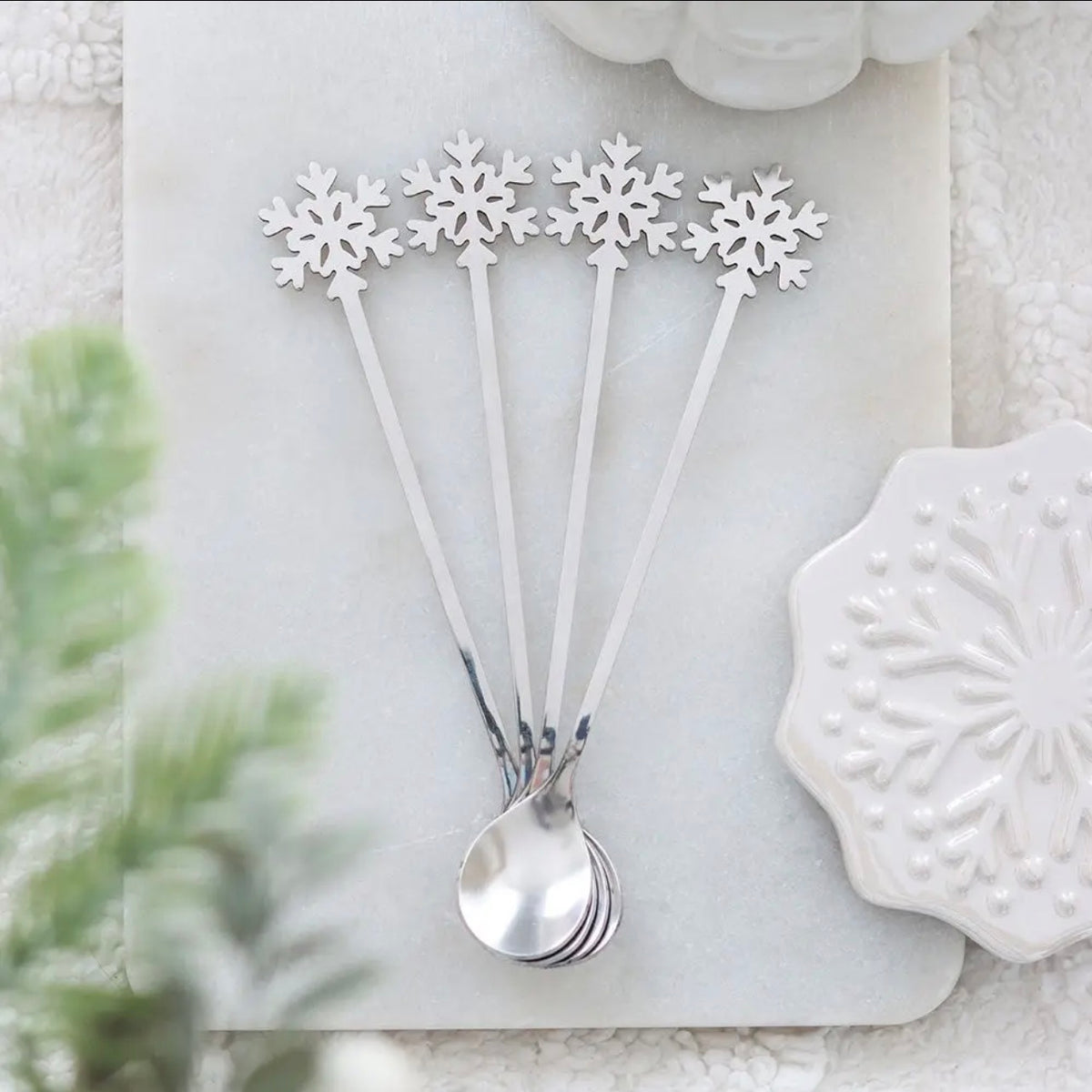 4 cuillères flocon de neige