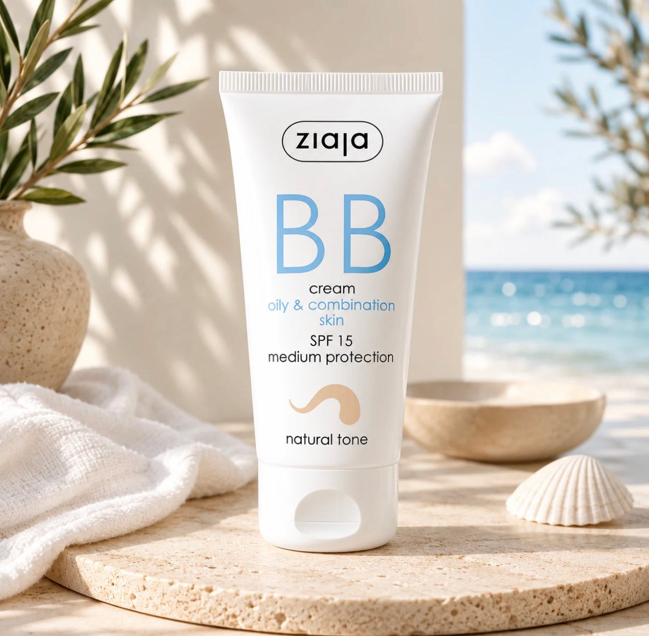 BB Crème Pour Peau Mixte à Grasse Beige Naturel - Ziaja