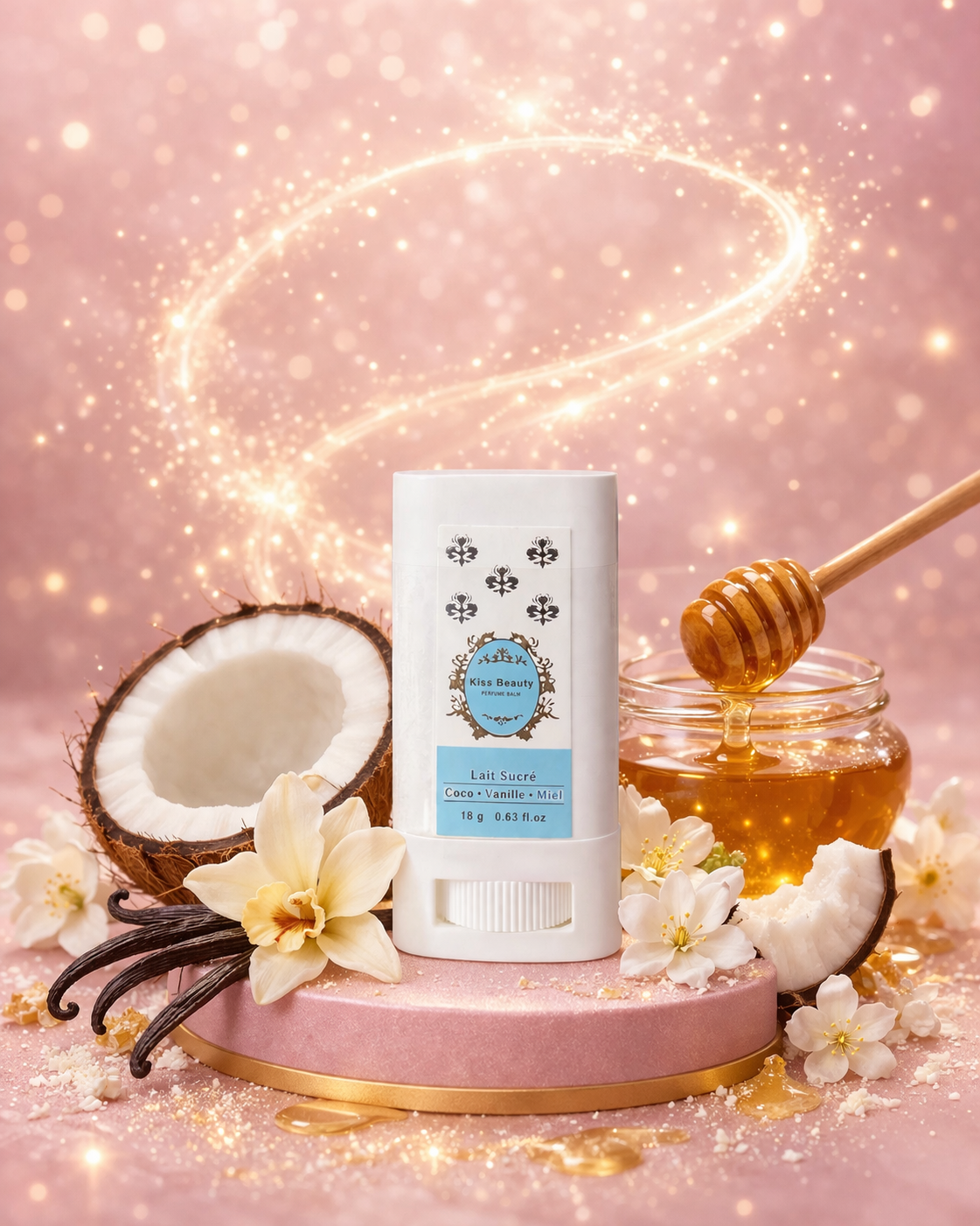 Déodorant Gel – Lait Sucré Coco, Vanille & Miel ✨