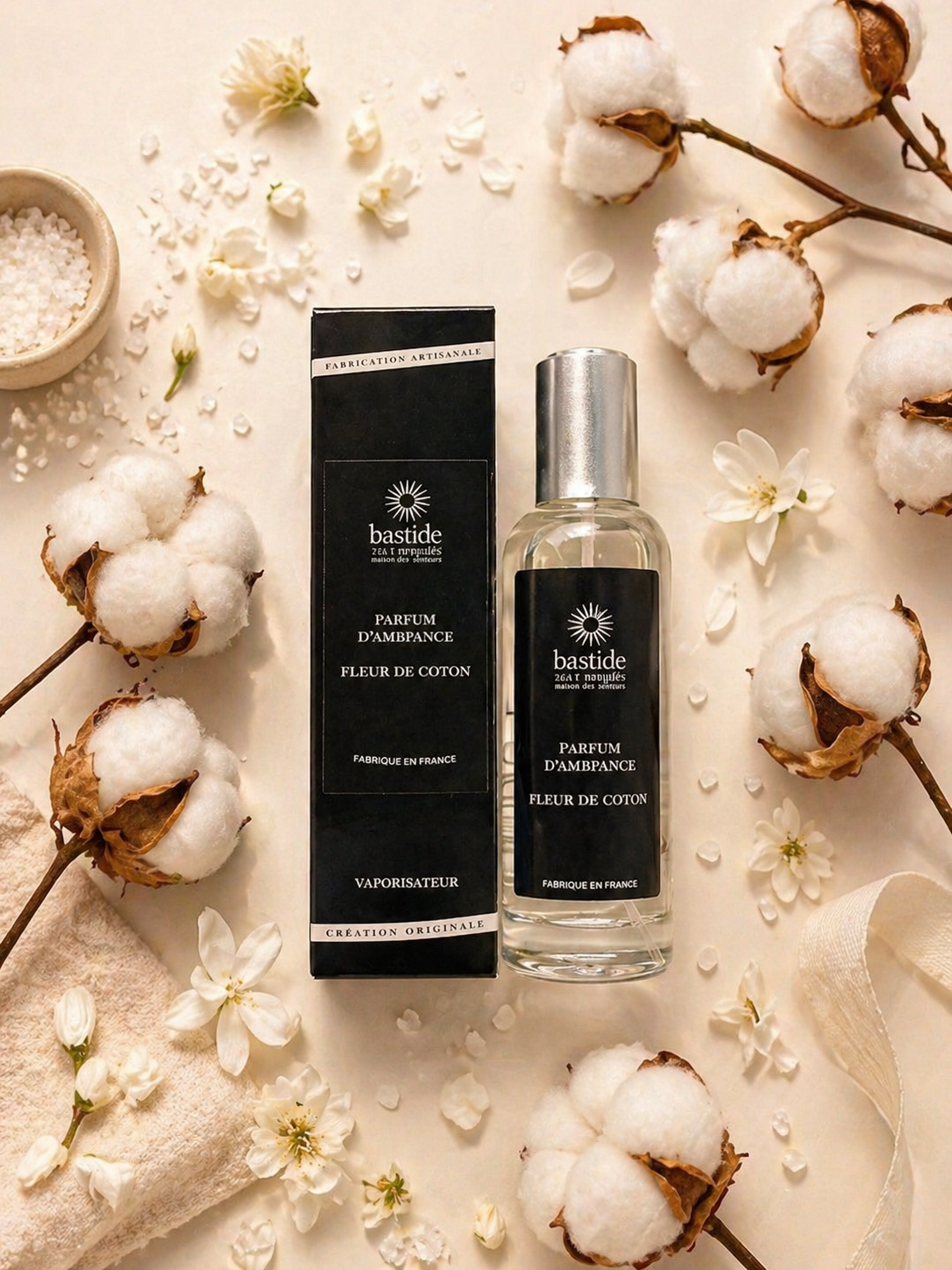 Spray d’ambiance et tissus - Fleur de coton