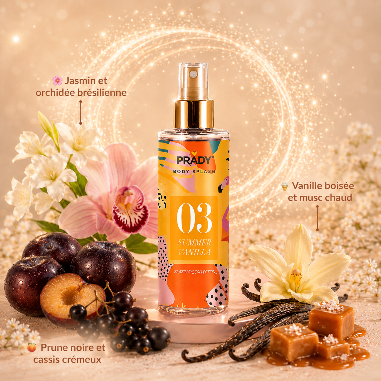 Brume corps et cheveux creamy rose 01