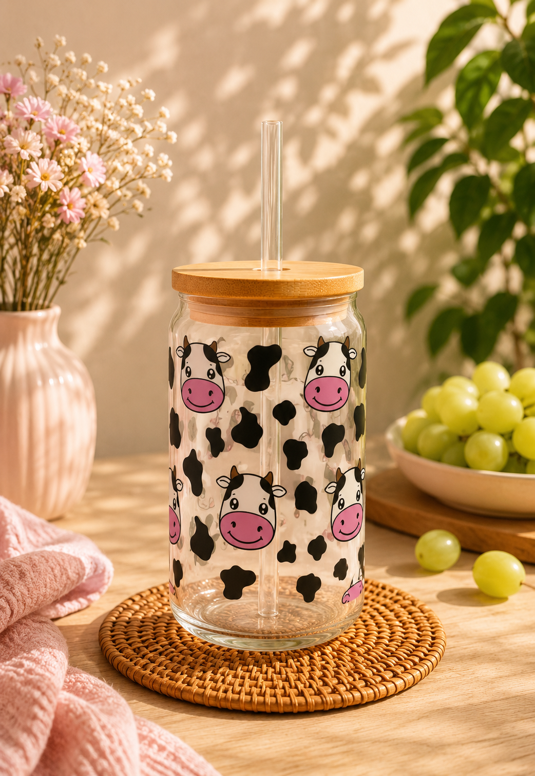 Verre tête de vache