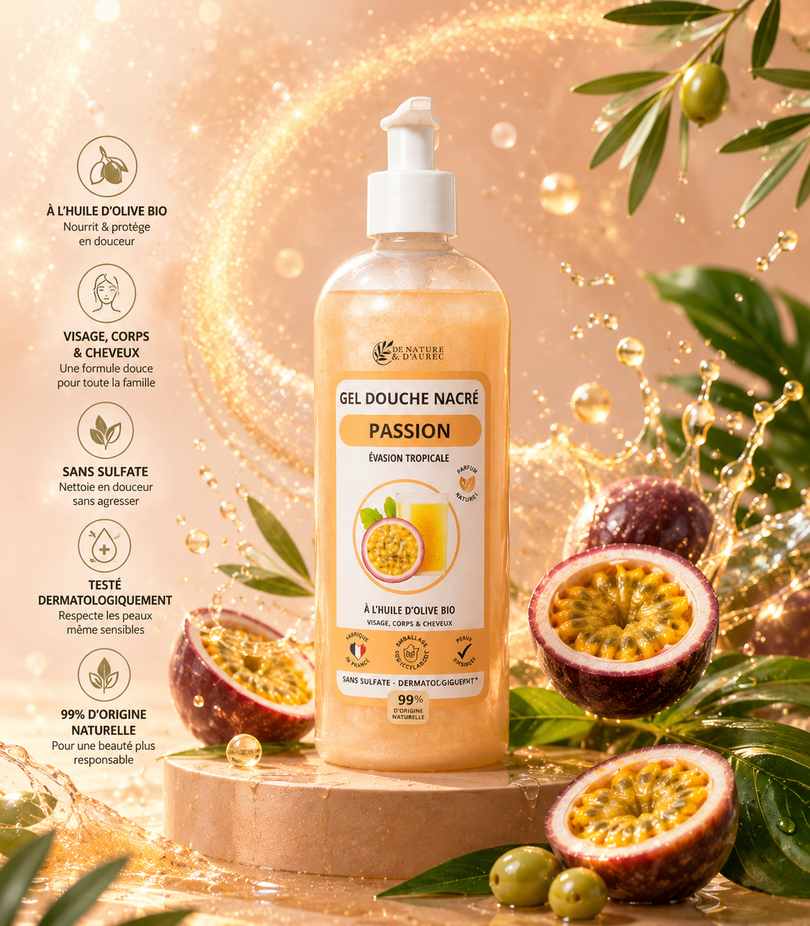 Douche Nacré Passion 750 ml