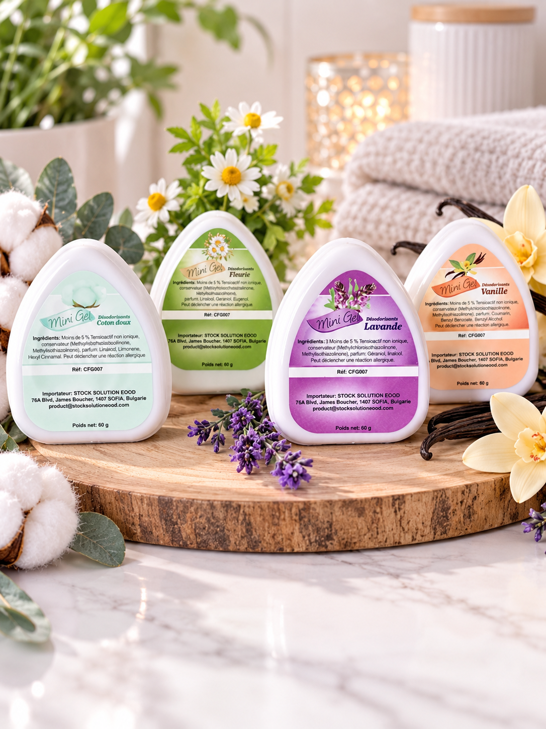 Mini Gel Désodorisant parfumé – 60 g