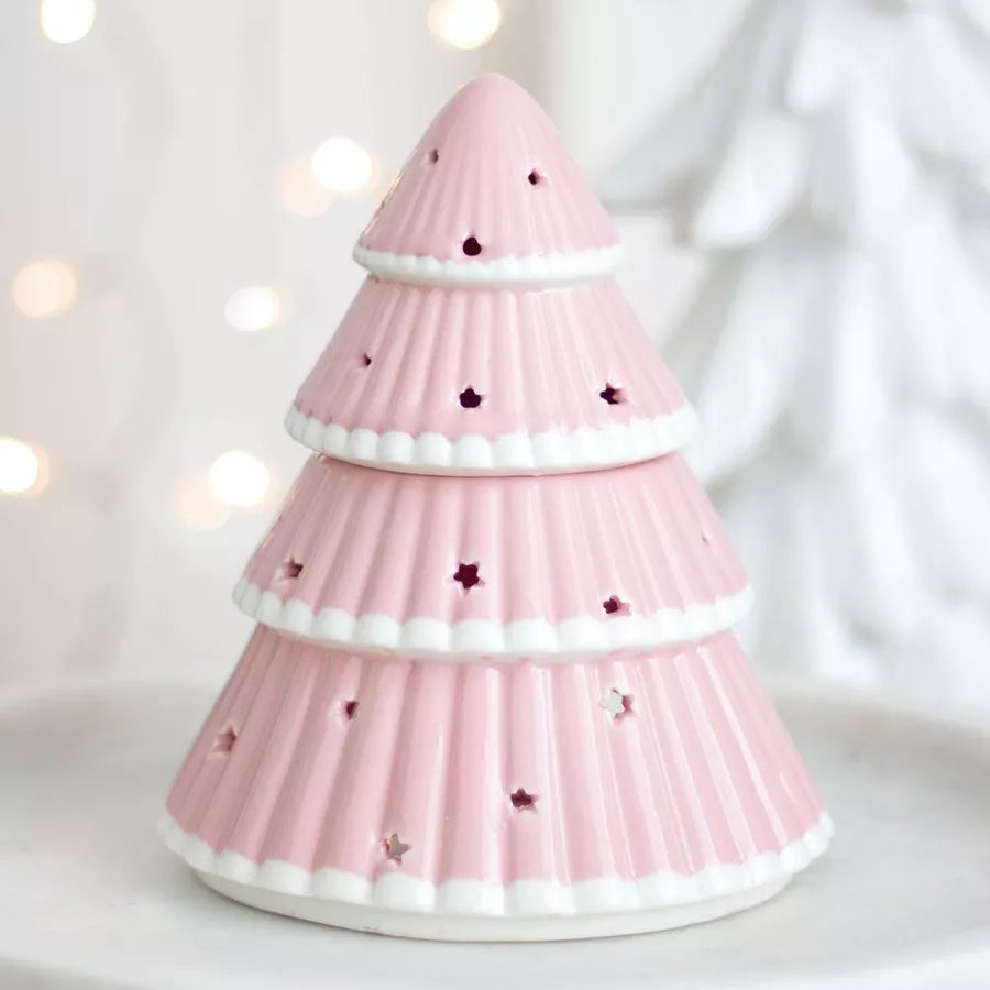 Brûleur sapin de Noël rose