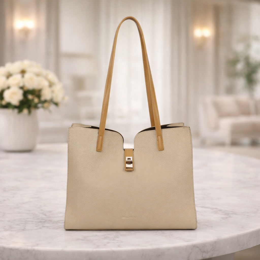Sac à main camélia Beige