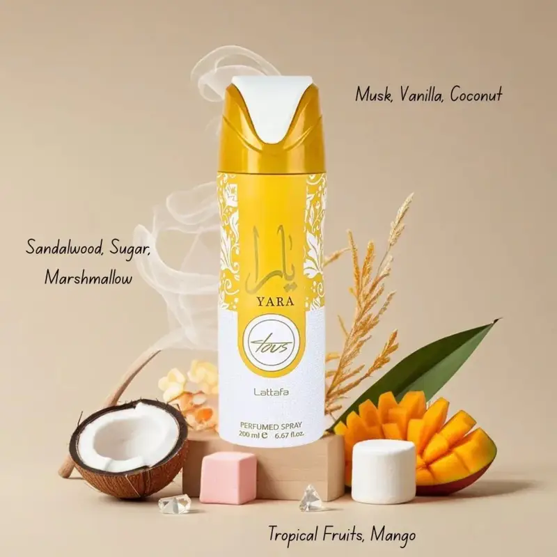 Déodorant spray Yara tous