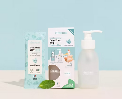 Kit Découverte Dentifrice Kids Menthe Douce (1 bouteille + 1 stick)