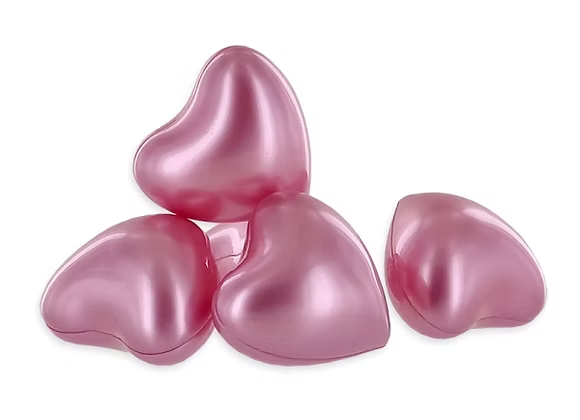 Perle de bain coeur - Rose
