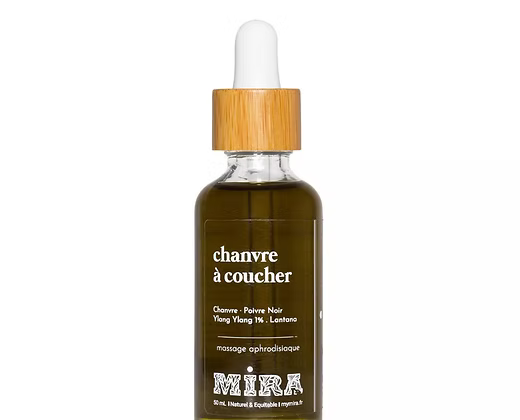 Chanvre à coucher - Huile sèche de massage à l'huile de chanvre, ylang-ylang