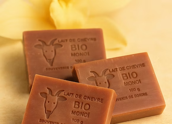 Savon au lait de chèvre bio Monoï