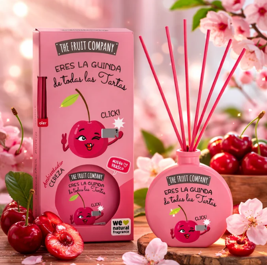 Mikado Diffuseur de Parfum Cerise 40ml - The fruit Company