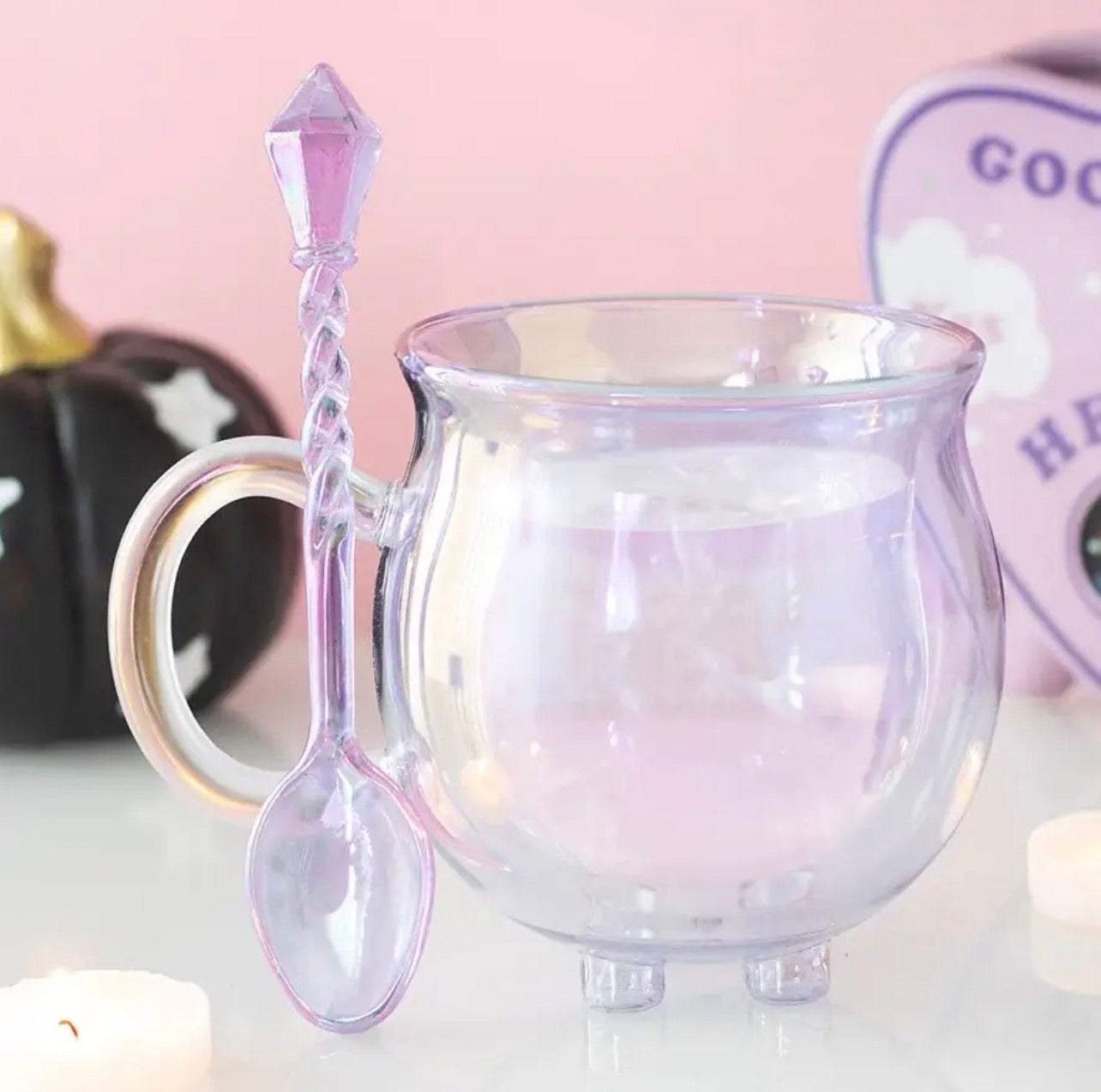 Mug Chaudron double paroi avec cuillière