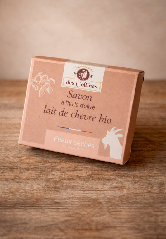 Savon lait de chèvre peau sèche bio