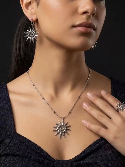 Collier soléa argent acier inoxydable