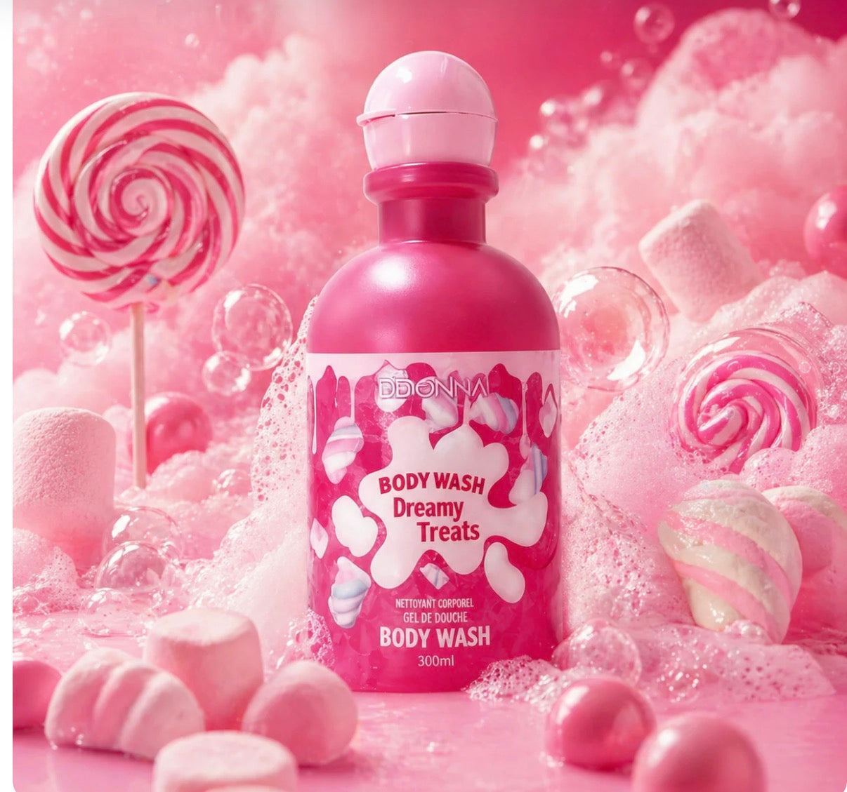 Gel Douche bonbon , mashmallow 280ml