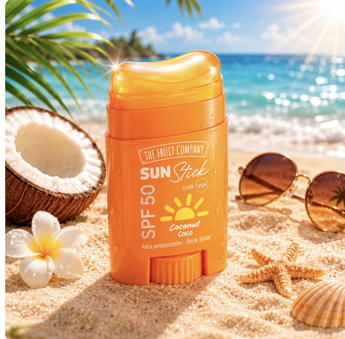 🥥☀️ Stick Solaire Invisible SPF 50 Coconut – The Fruit Company