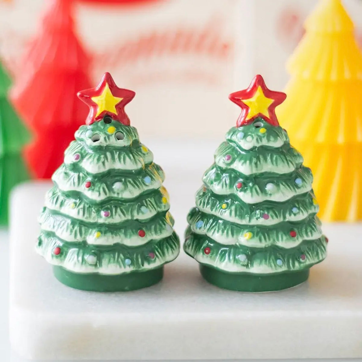 Salières poivrière sapin de Noël