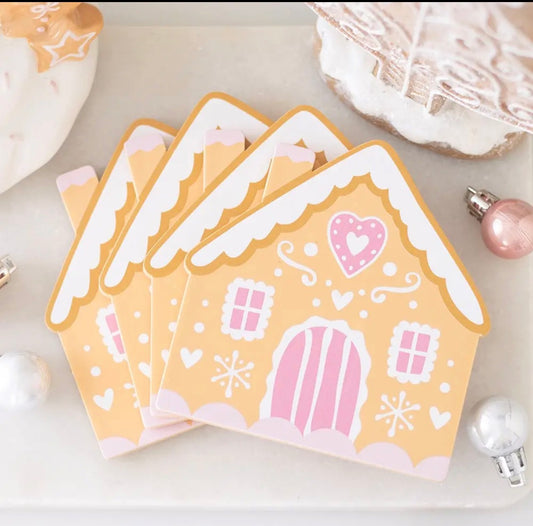Ensemble de sous-verres de Noël maison en pain d'épices