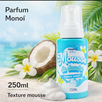 Mousse de douche Monoï