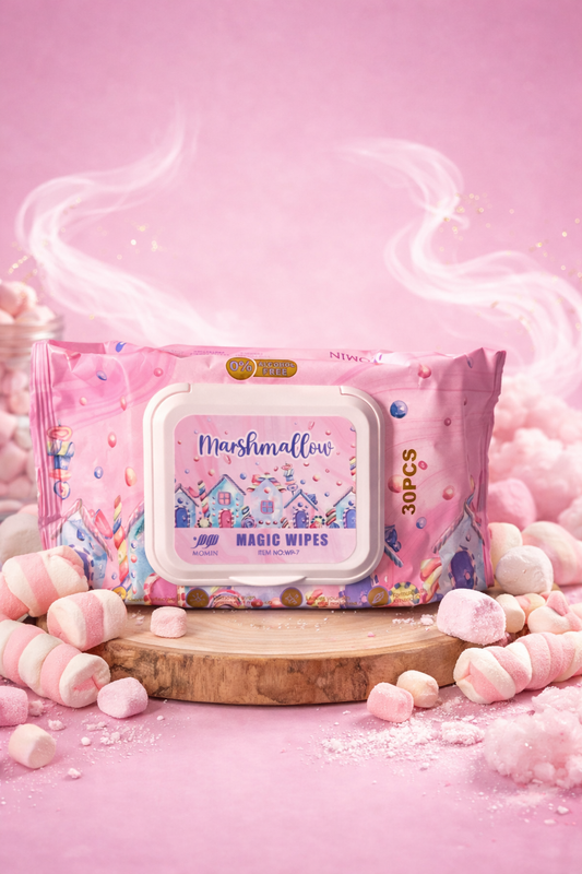 Lingette marshmallow sans alcool