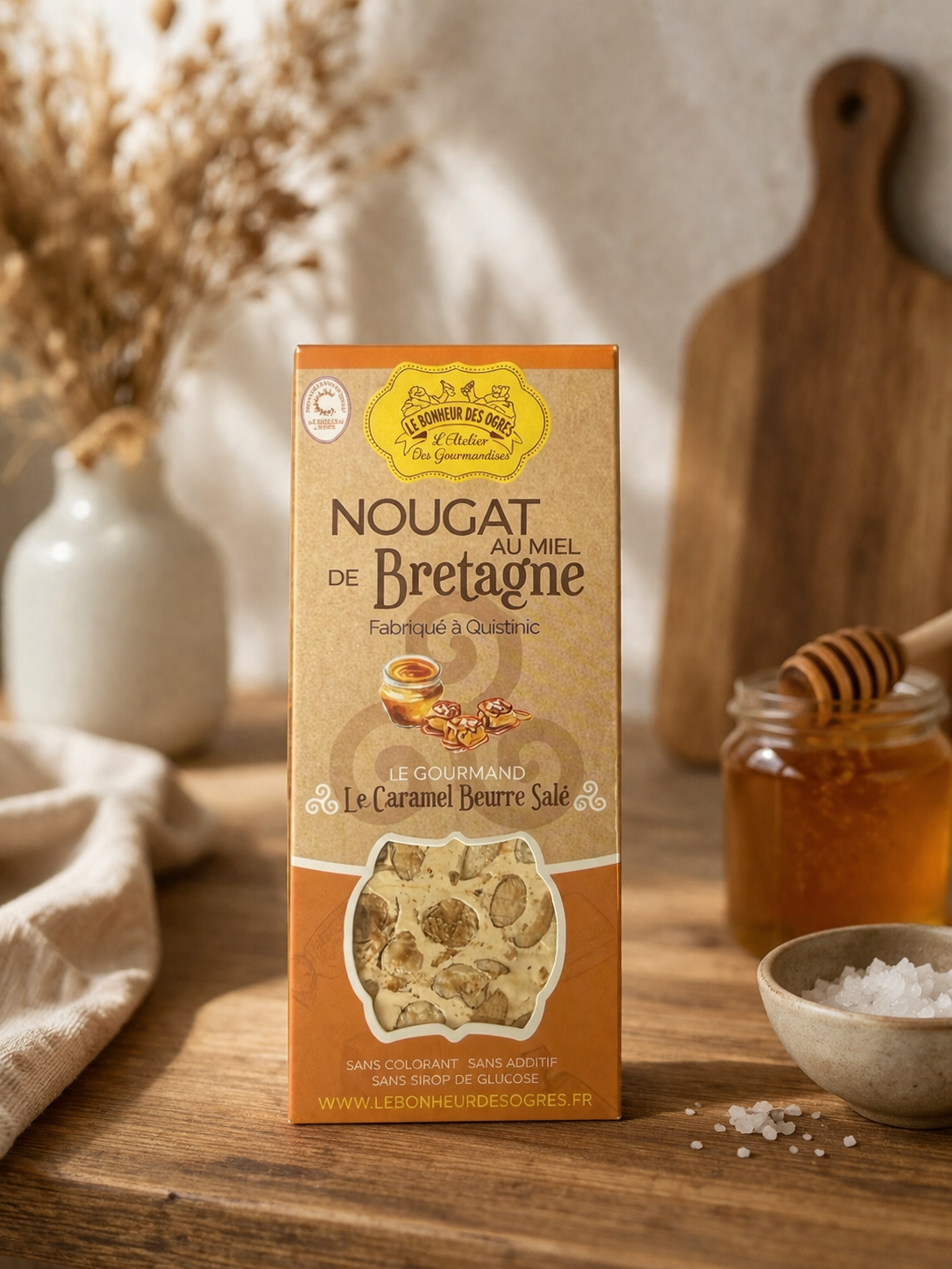 Nougat au Caramel Beurre Salé Bio