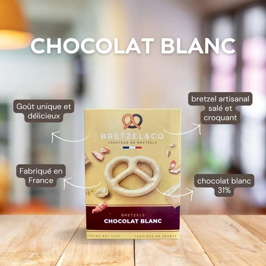 Bretzel chocolat blanc - 100g