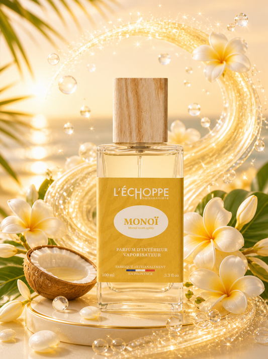 Spray d’ambiance et tissu Monoï