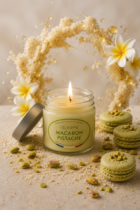 Bougie Parfumée “Macaron Pistache”