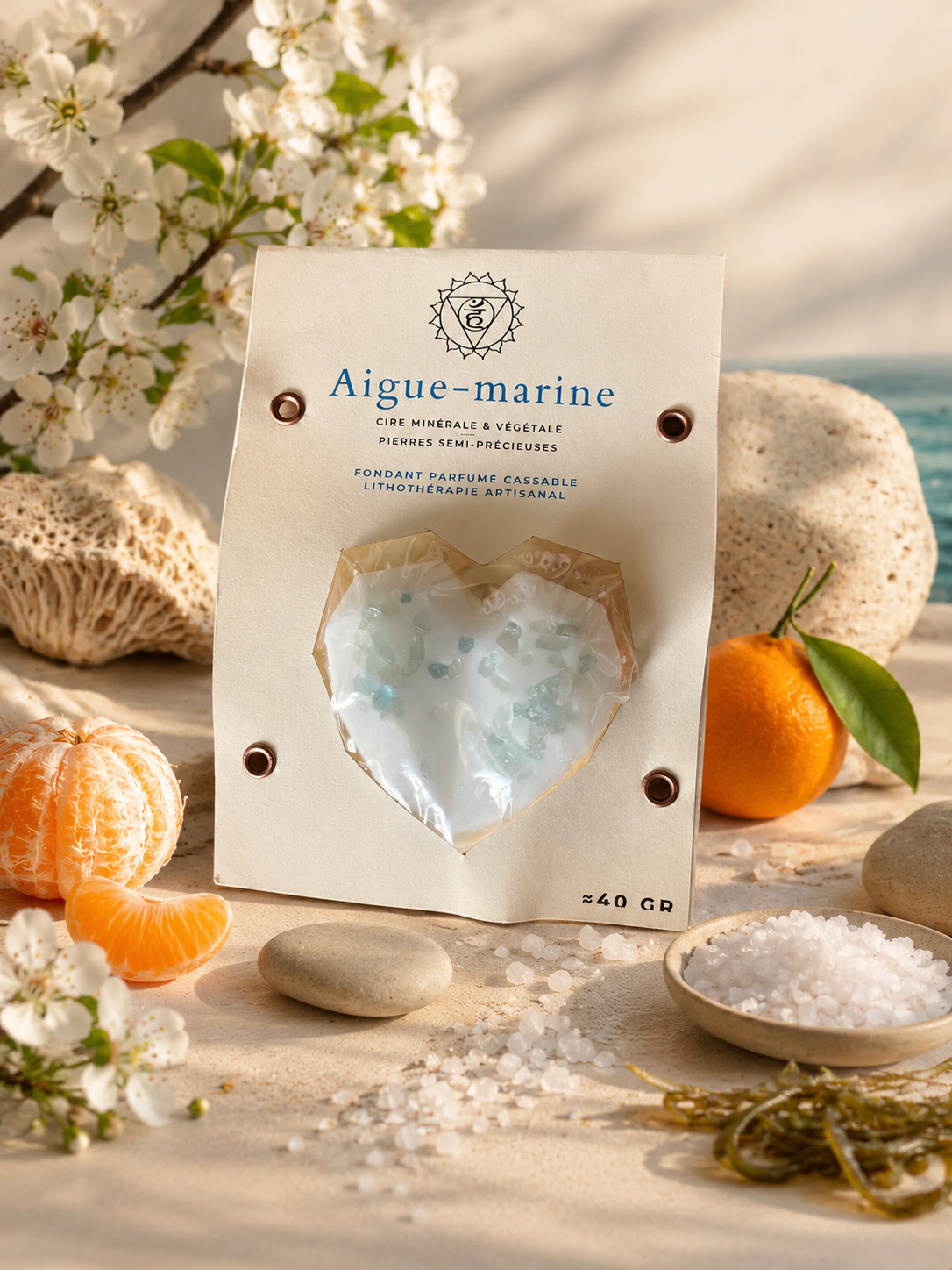 – Fondant parfumé de lithothérapie Aigue-Marine