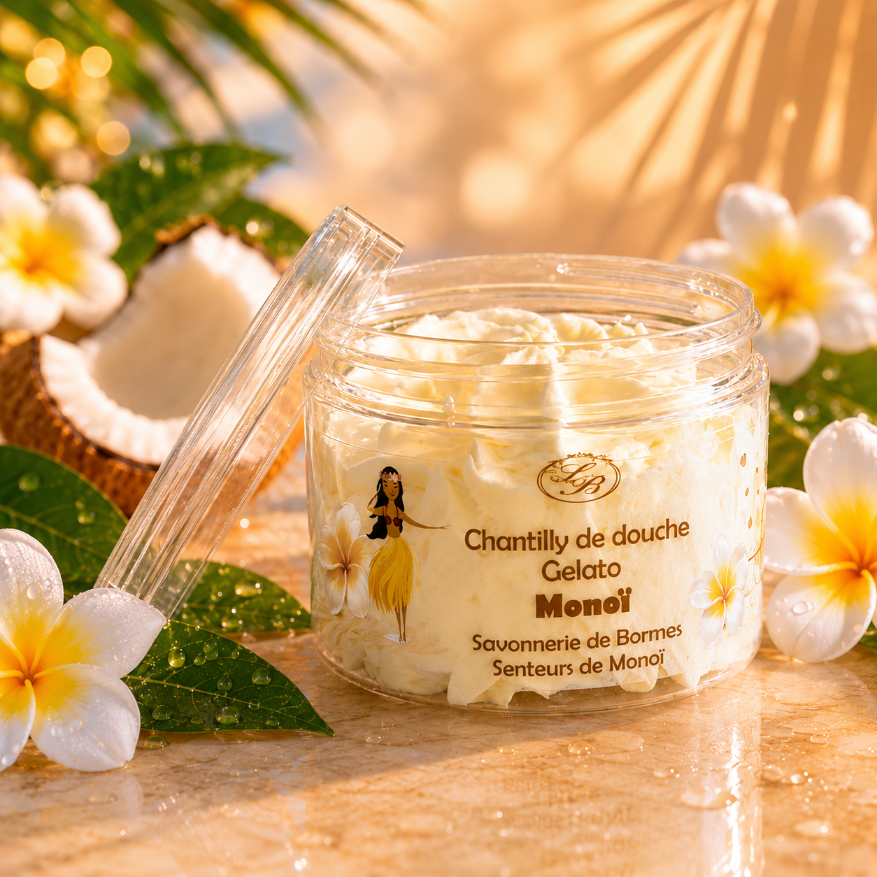 Chantilly de douche monoï