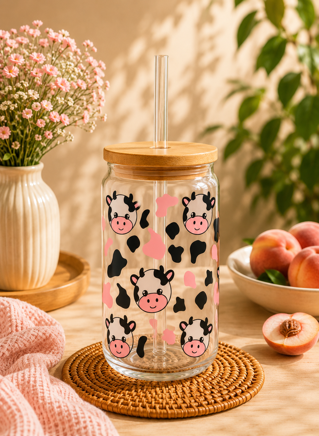 Verre tête de vache bébé
