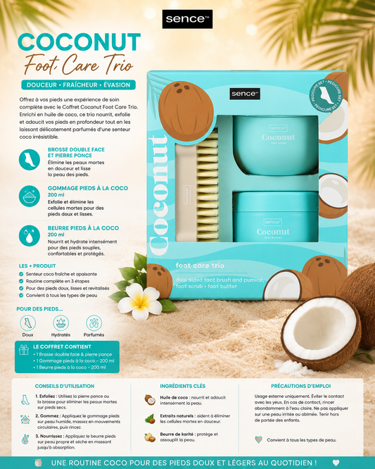 Coffret Soin Spa des Pieds à la Noix de Coco – Routine Douceur Complète