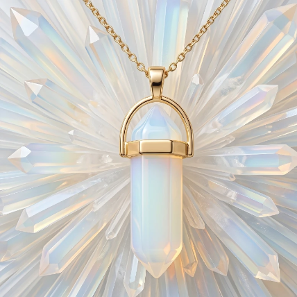 Collier Agate Doré – Élégance & Énergie