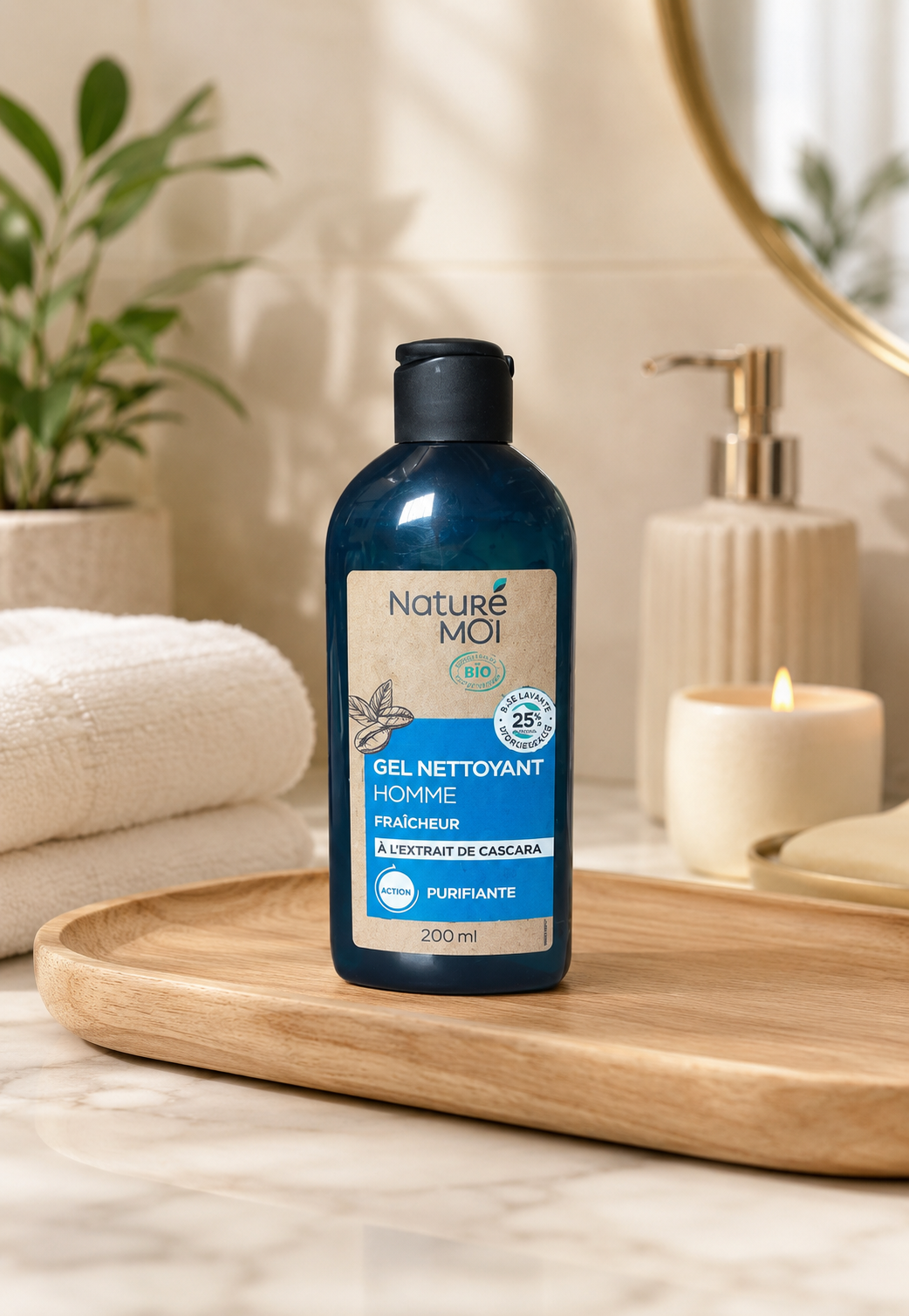 Gel Nettoyant Homme Fraîcheur Bio – Nature Moi