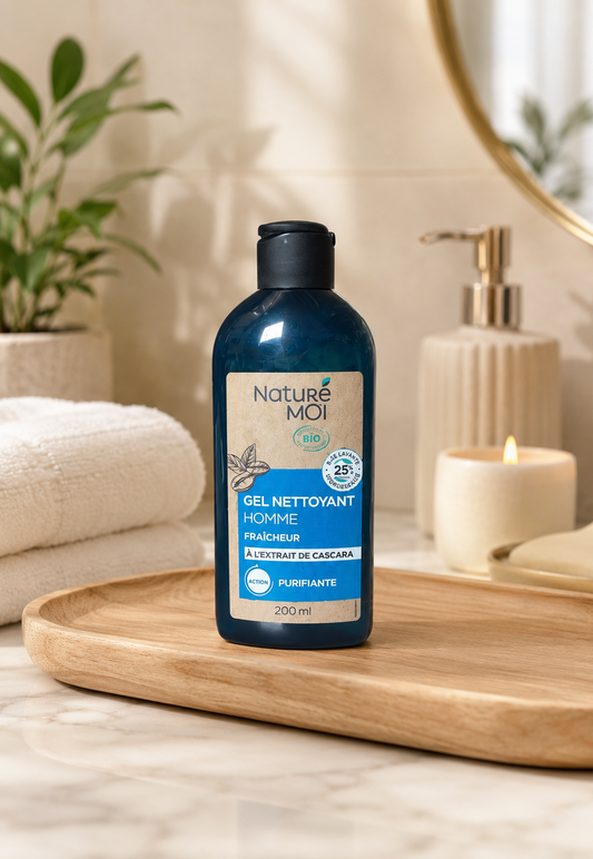 Gel Nettoyant Homme Fraîcheur Bio – Nature Moi