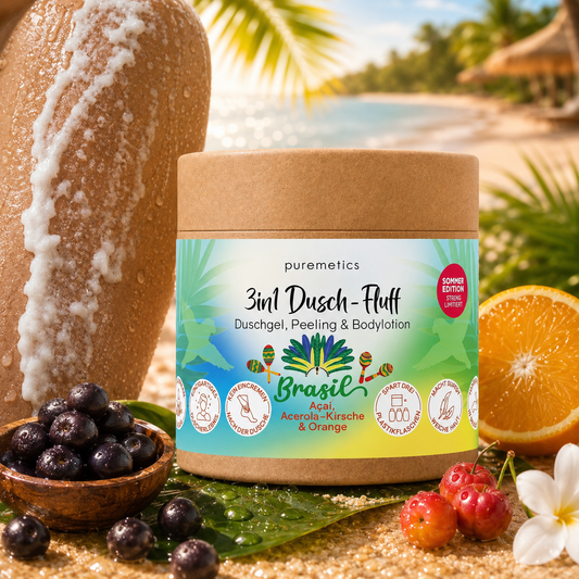 Mousse de douche 3 en 1 « Brésil : açaï, acérola & orange»