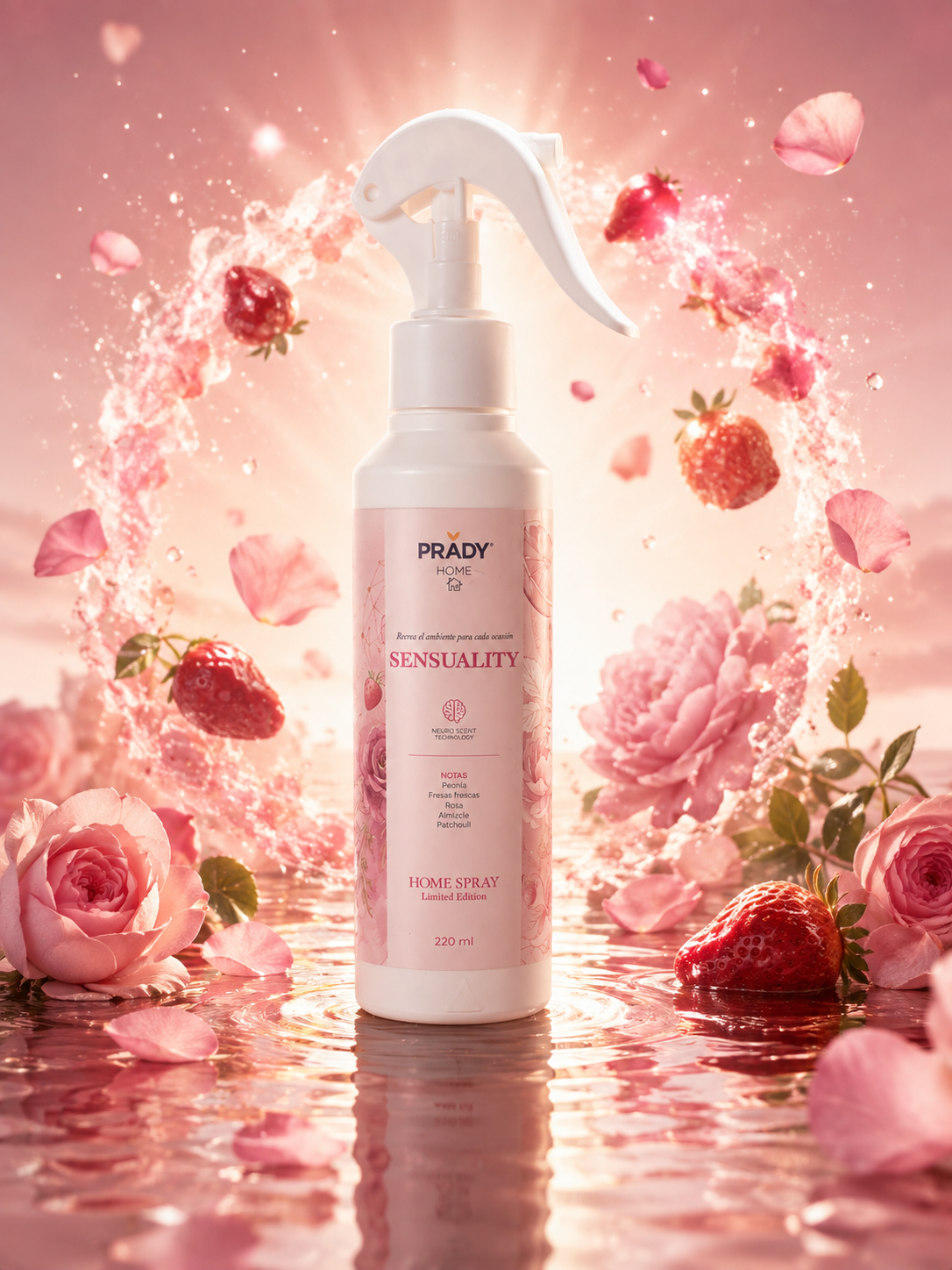 🌸 Sensuality – Spray Maison Fraise & Fleurs 🌸