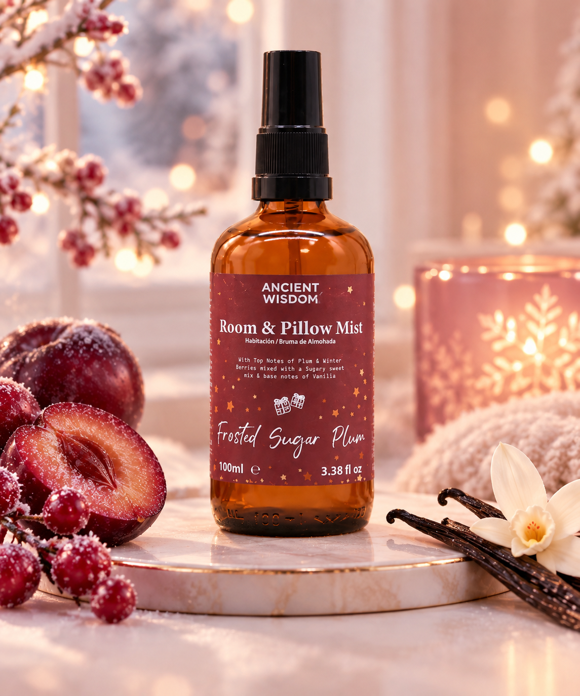 : Brume Maison & Oreiller – Prune Givrée Sucrée ✨🎄