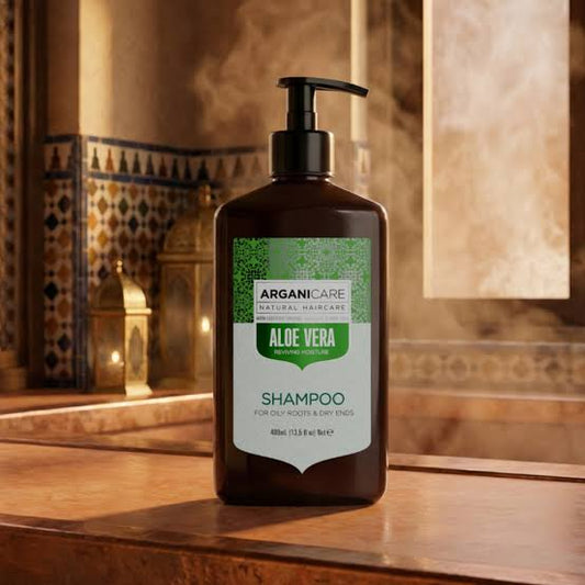 Shampooing Aloe Vera – Excès de sébum & pointes sèches – 400 ml