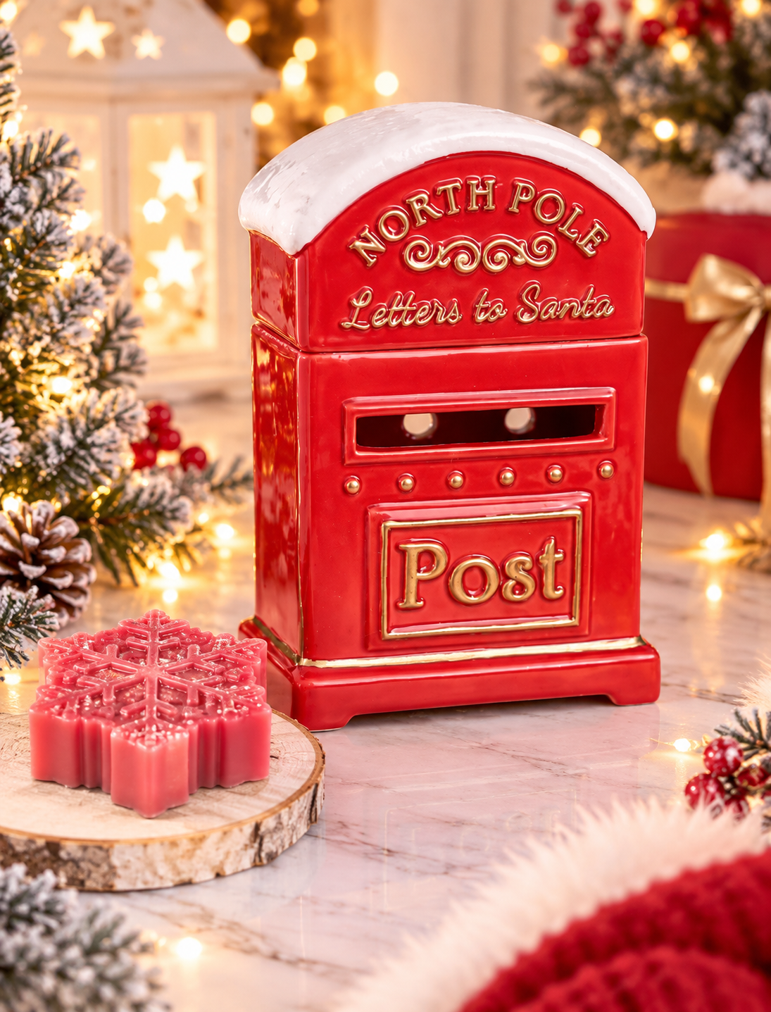 🎅 Brûleur à fondants « Boîte aux lettres du Père Noël » 🎄