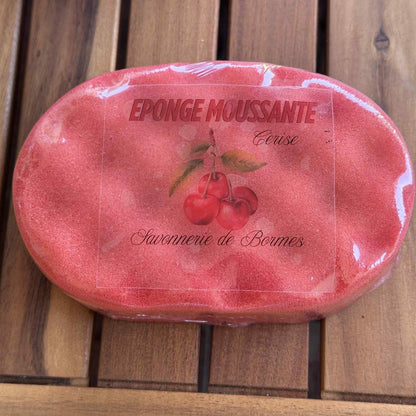 Eponge moussante CERISE