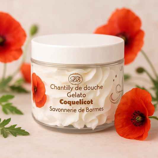 Chantilly de douche et bain COQUELICOT