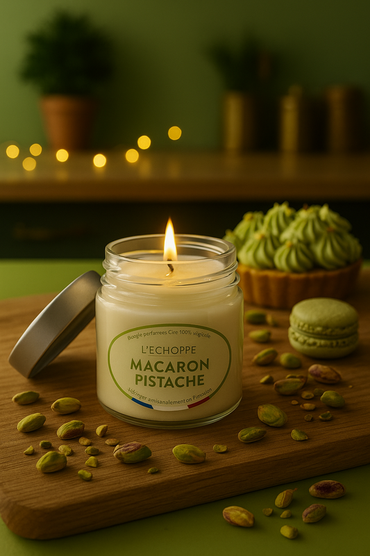 Bougie parfumée Macaron Pistache