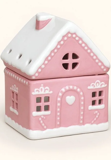 Maison pain d’épice rose