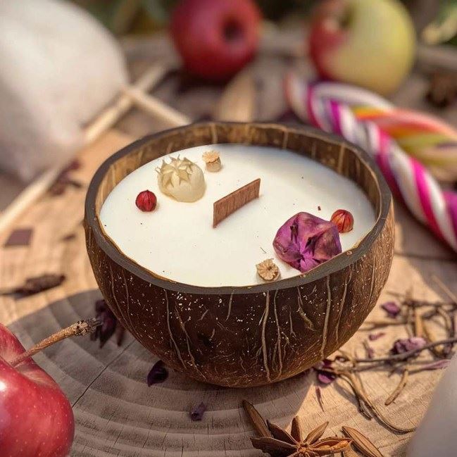 Bougie plante pomme damour